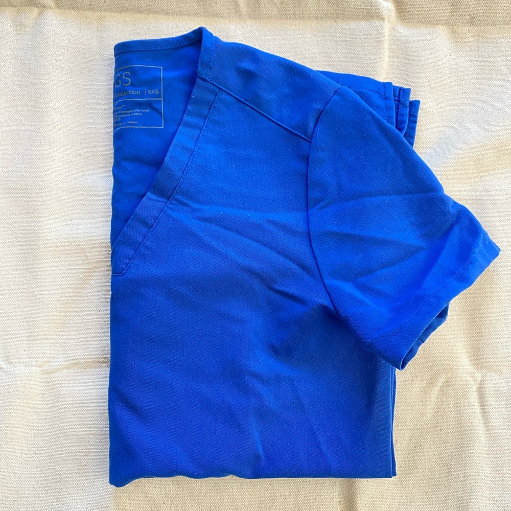 Figs Royal Blue Scrub Set